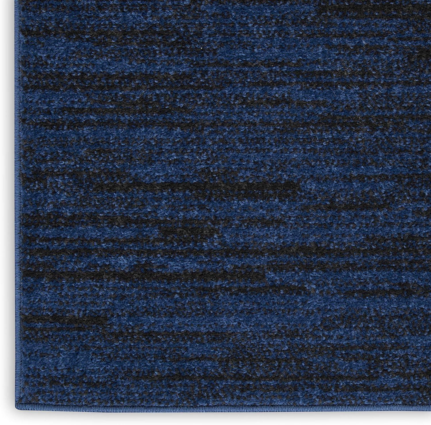Nourison Nourison Essentials NRE01 Indoor/outdoor Area Rug - Midnight Blue 5' x 7'