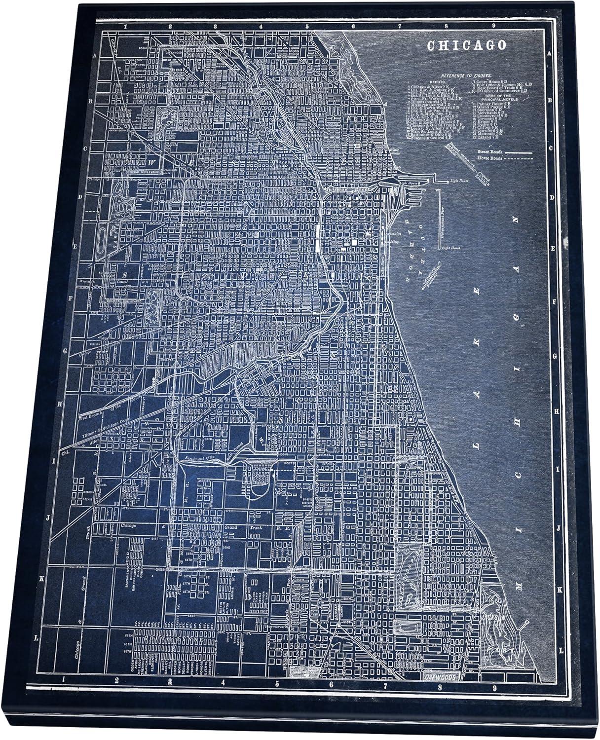Steelside™ " Chicago Sketch Map "