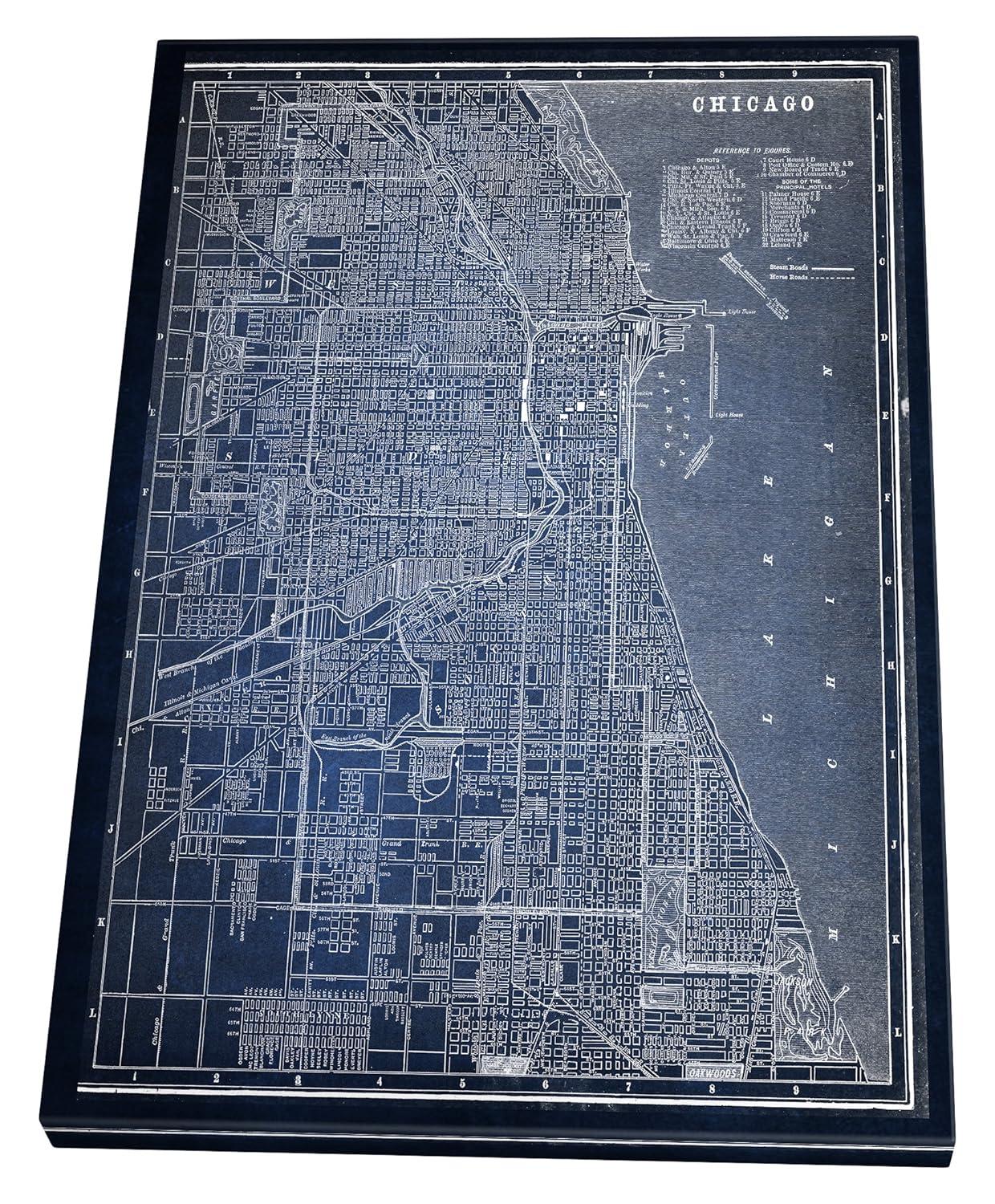 Steelside™ " Chicago Sketch Map "