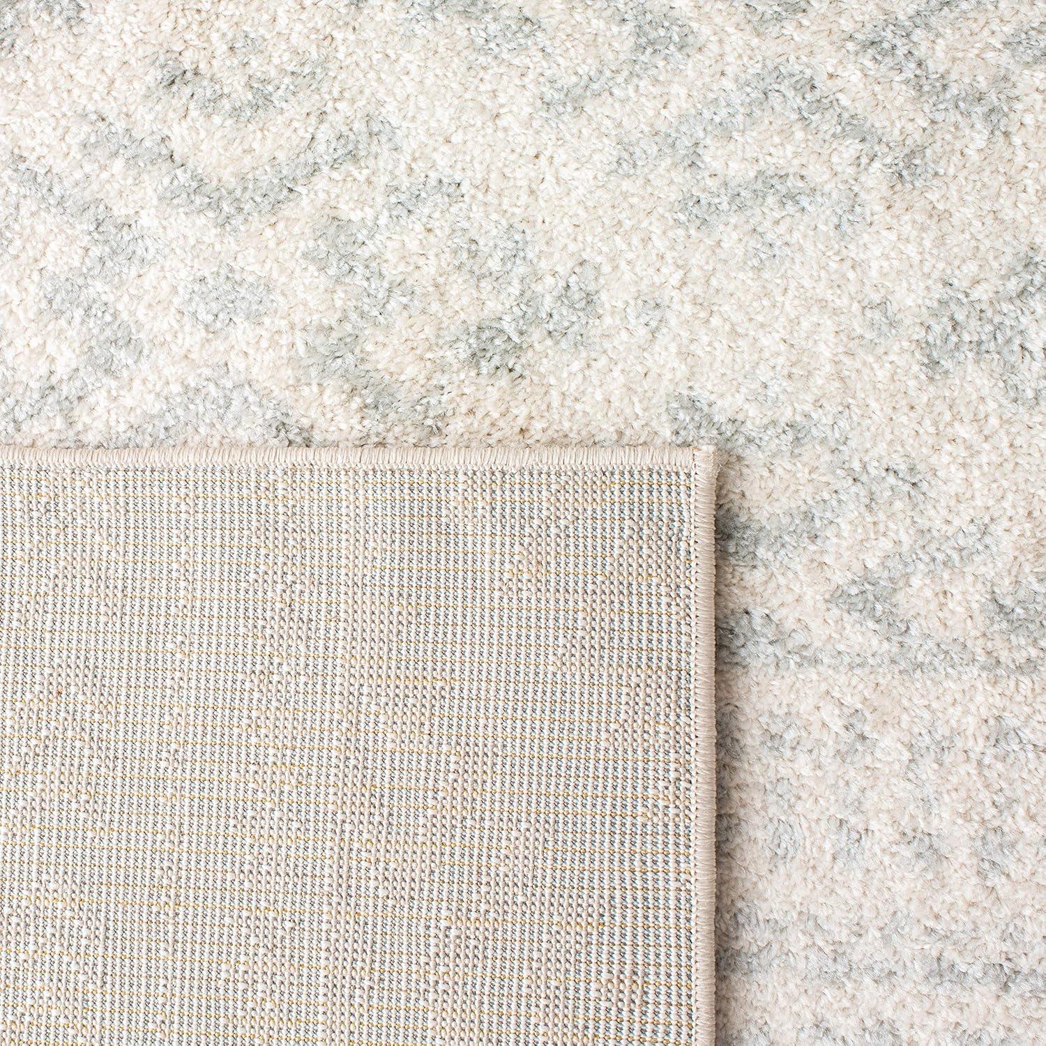 Tulum TUL272 Power Loomed Indoor Accent Rug - Ivory/Light Grey - 3'x3' - Safavieh