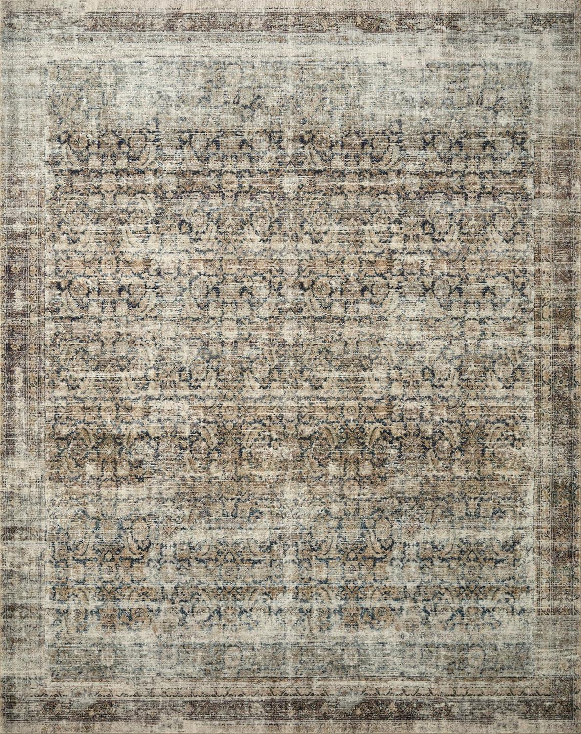 Amber Lewis x Loloi Morgan Navy / Sand Area Rug feat. CloudPile