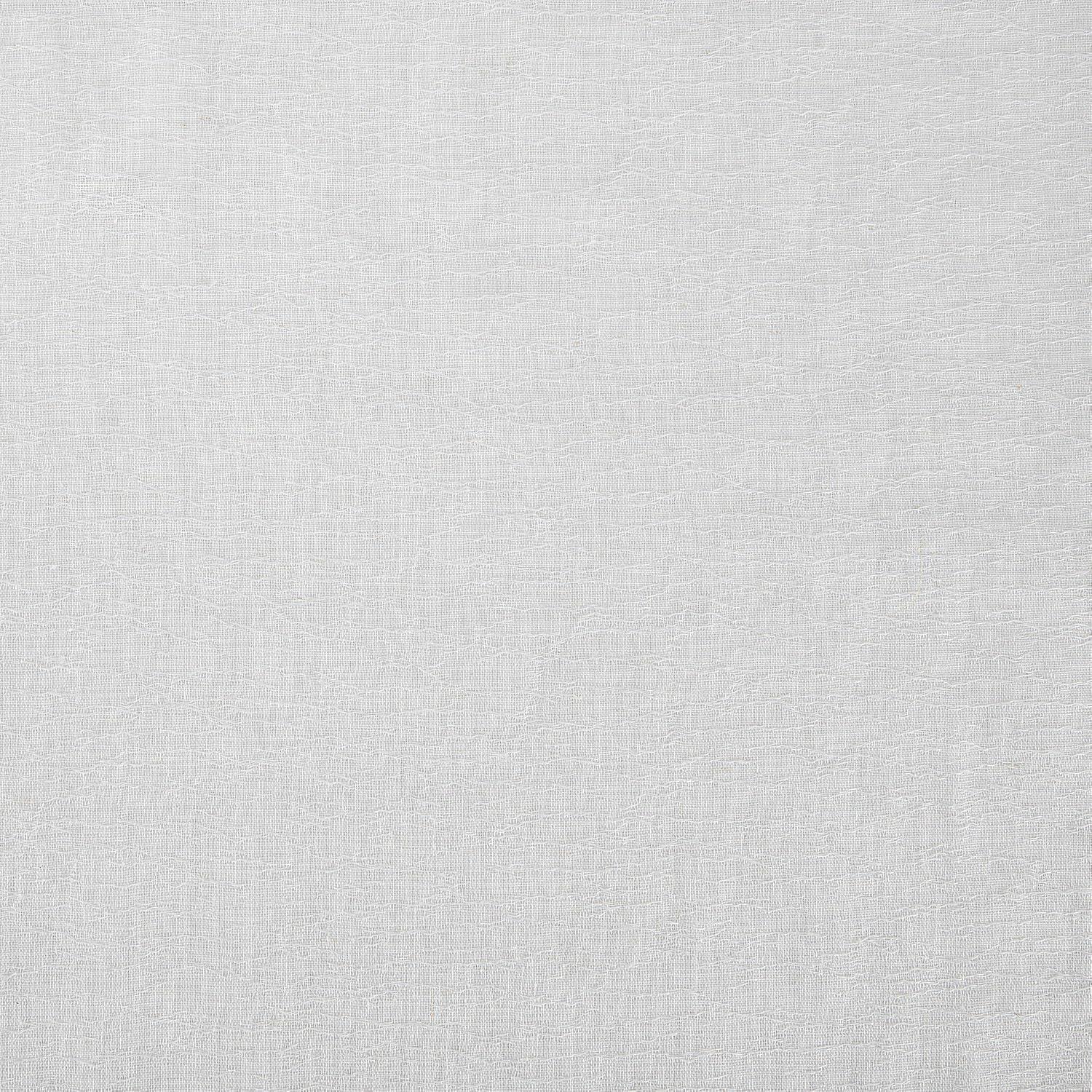 63"x52" Crushed Texture Anti-Dust Sheer Curtain Panel White - Clean Window: Modern Linen Slub Rod Pocket