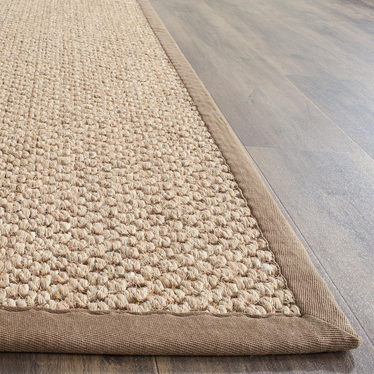 Natural Fiber 5' x 8' Sisal Area Rug with Border