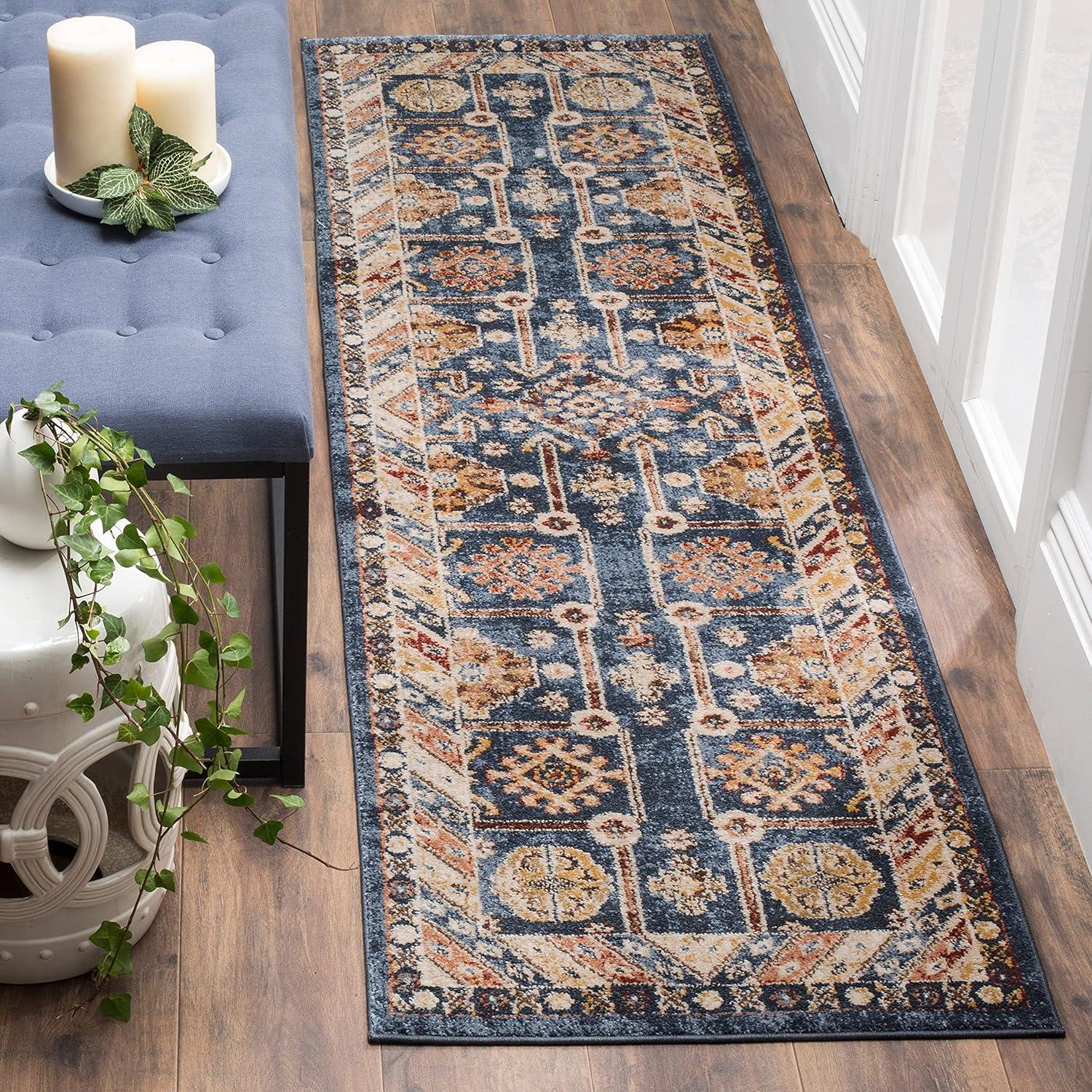 Safavieh BIJAR, ROYAL / IVORY, 9' X 12', Area Rug, BIJ653B-9