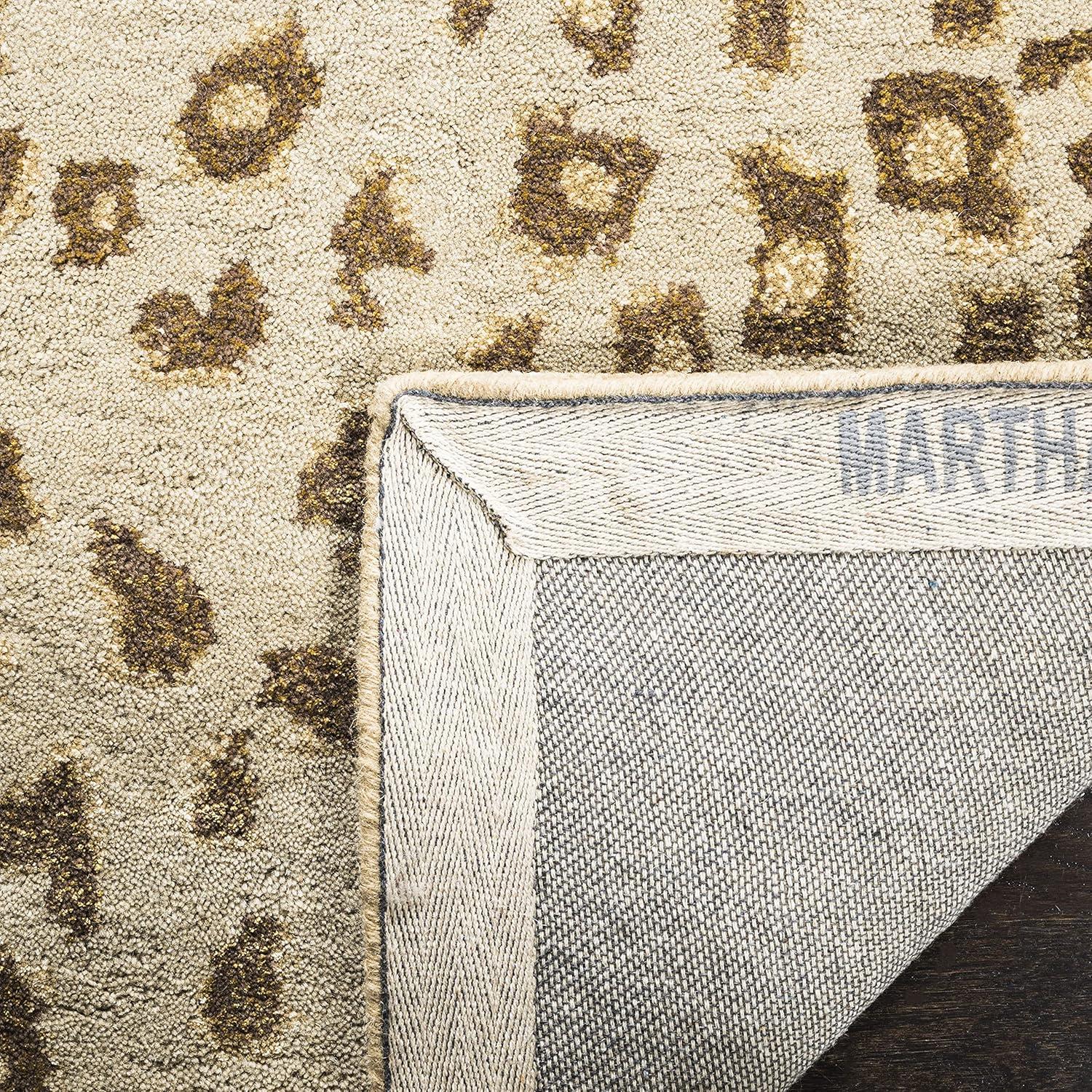 SAFAVIEH Martha Stewart Kalahari Spotted Area Rug, Horizon Sandbeige, 5' x 8'