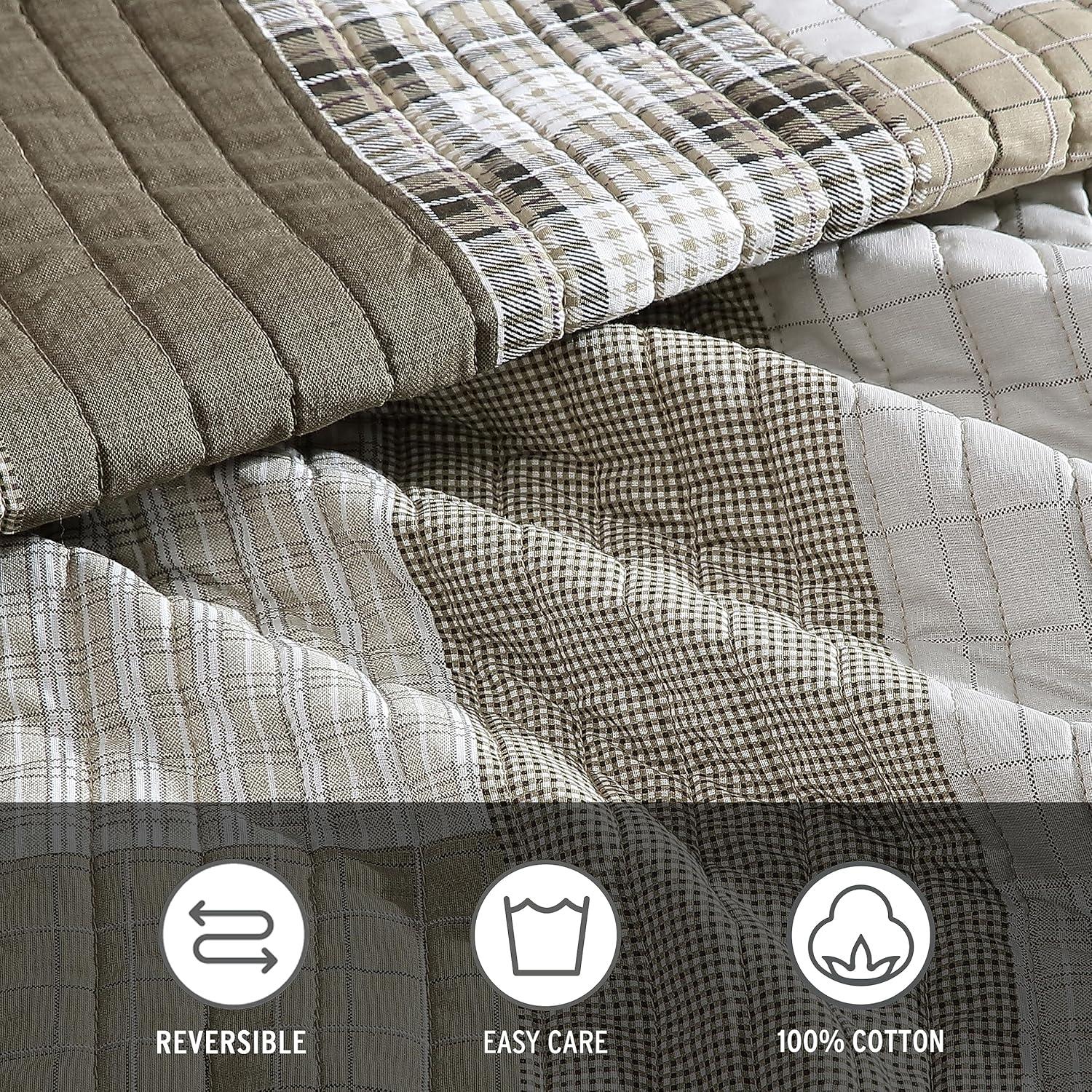 Eddie Bauer Fairview Cotton Reversible Quilt Set