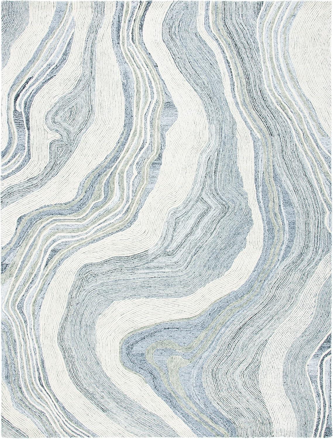 Fifth Avenue FTV121 Hand Tufted Indoor Area Rug - Grey/Ivory - 6'x9' - Safavieh