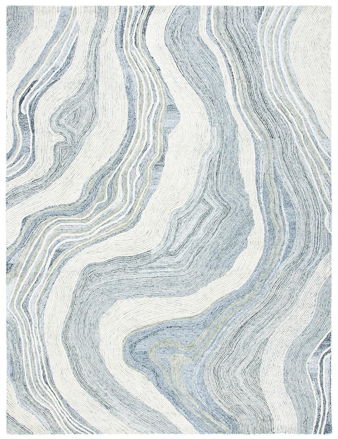 Fifth Avenue FTV121 Hand Tufted Indoor Area Rug - Grey/Ivory - 6'x9' - Safavieh