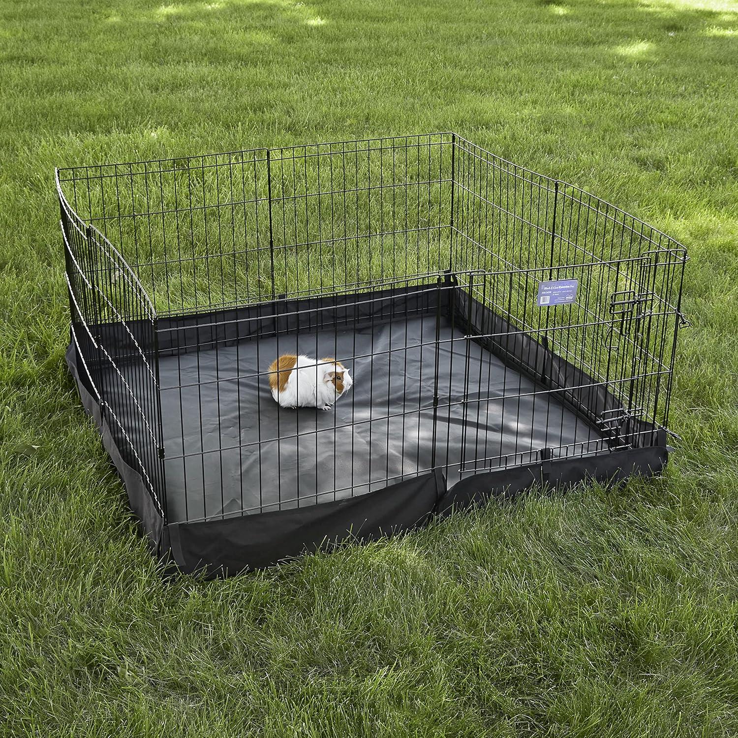 Square Exercise Pen Solid Fabric Bottom