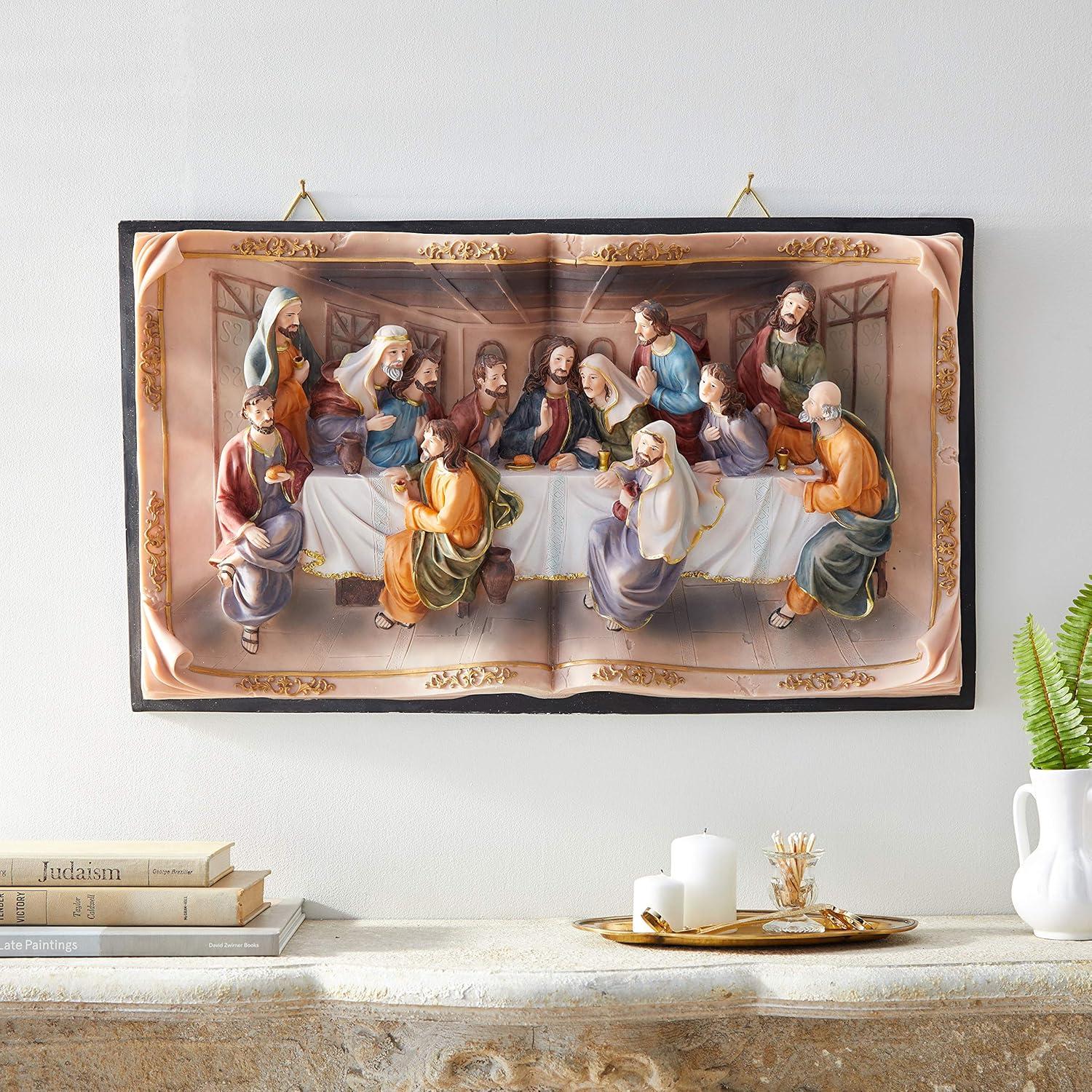 Hi-Line Gift Ltd Last Supper Wall Plaque, 16"