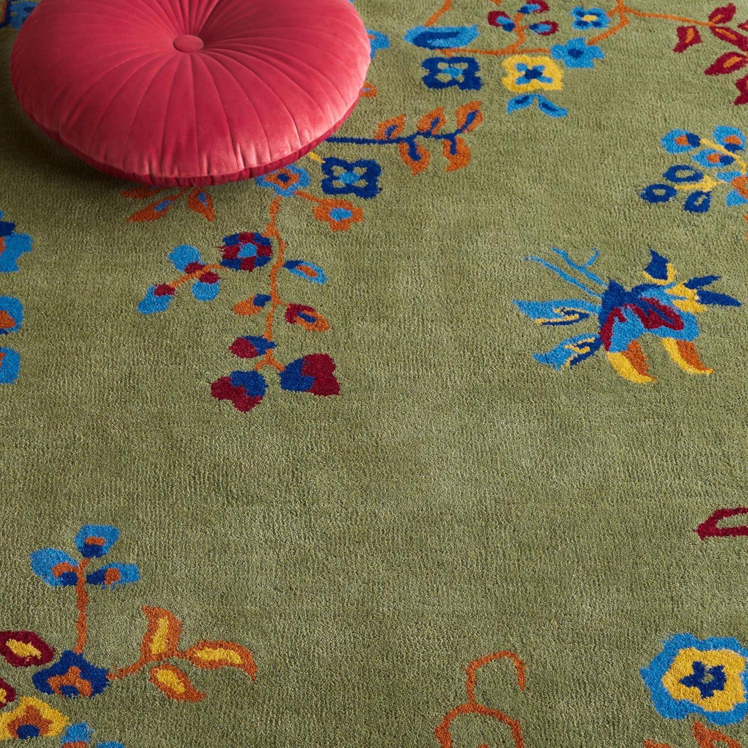 SAFAVIEH Metro Louise Floral Area Rug, Purple/Green, 3' x 5'