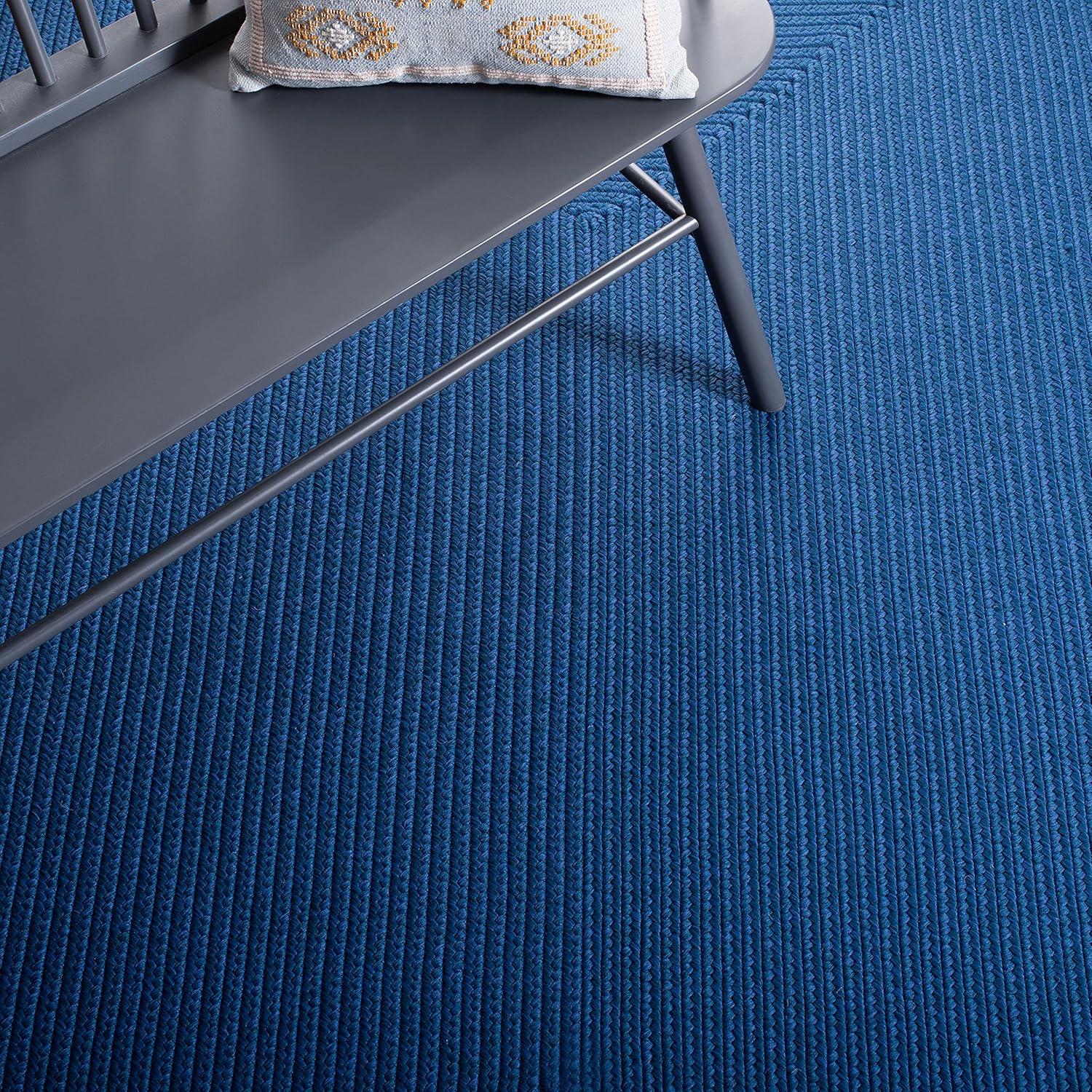 Braided BRD315 Hand Woven Accent Rug - Blue - 2'x3' - Safavieh.