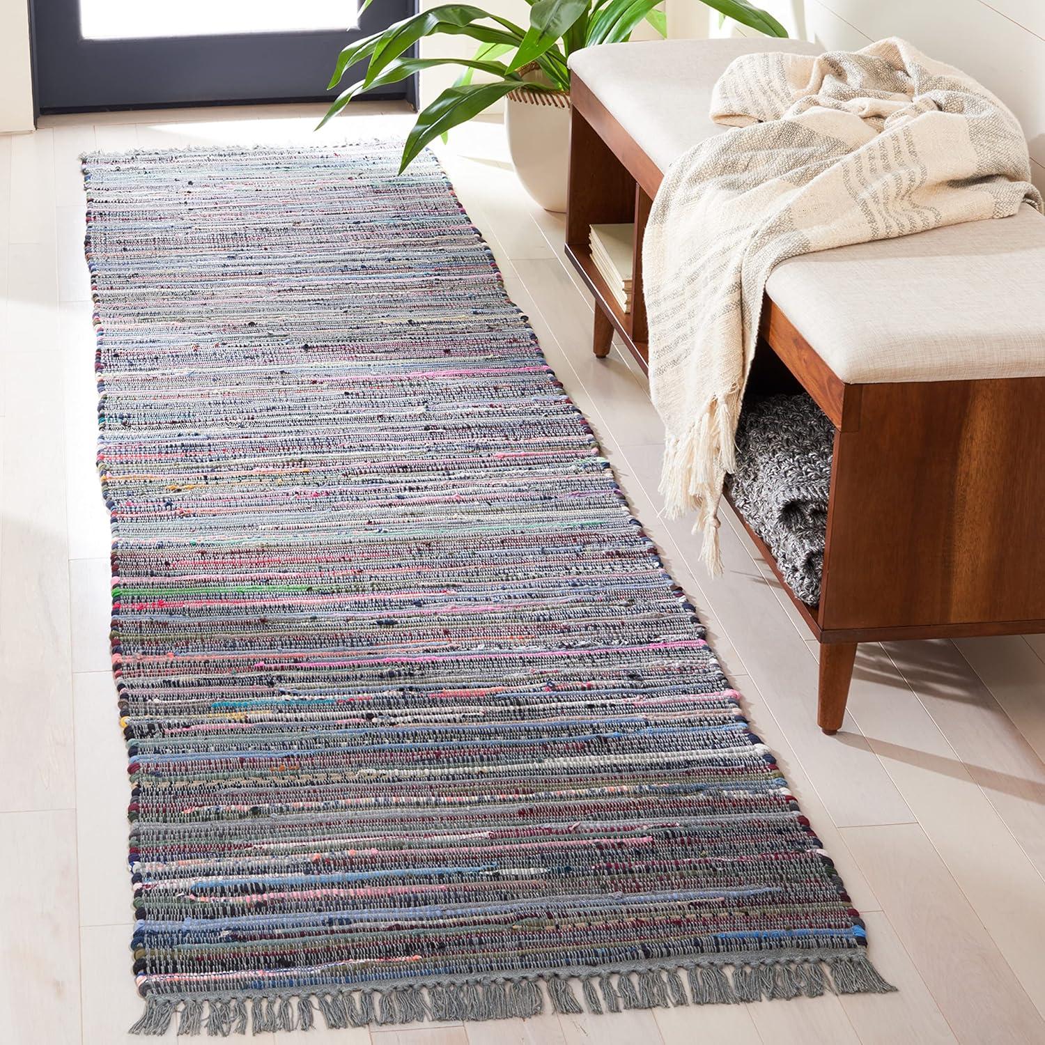 Rag Area Rug RAR121 Hand Woven Area Rug  - Safavieh