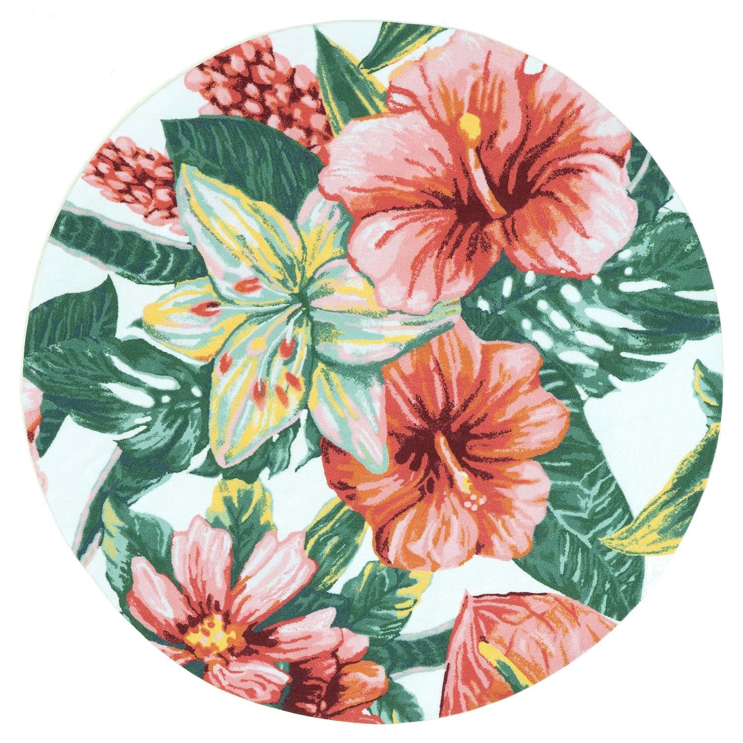 Nuloom Contemporary Floral Sabrina Indoor/Outdoor Patio Area Rug, 4' x 6', Multi