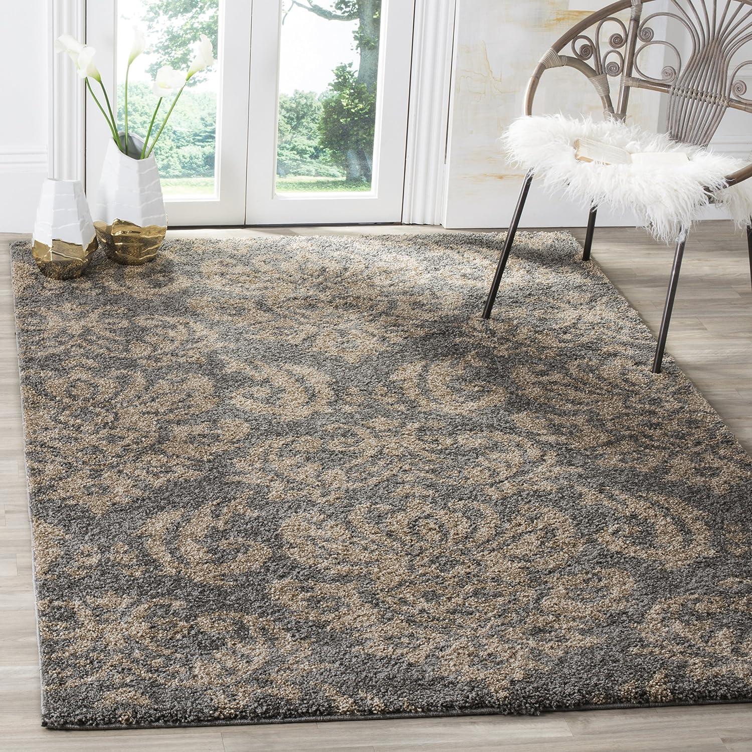 Florida Shag SG460 Power Loomed Rugs - Safavieh