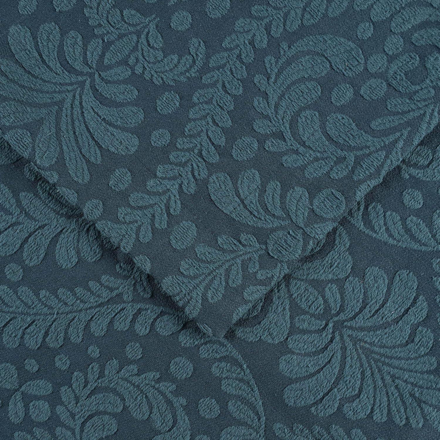 Superior Aspen Floral Scalloped Edge Cotton Blend Coverlet / Bedspread Set