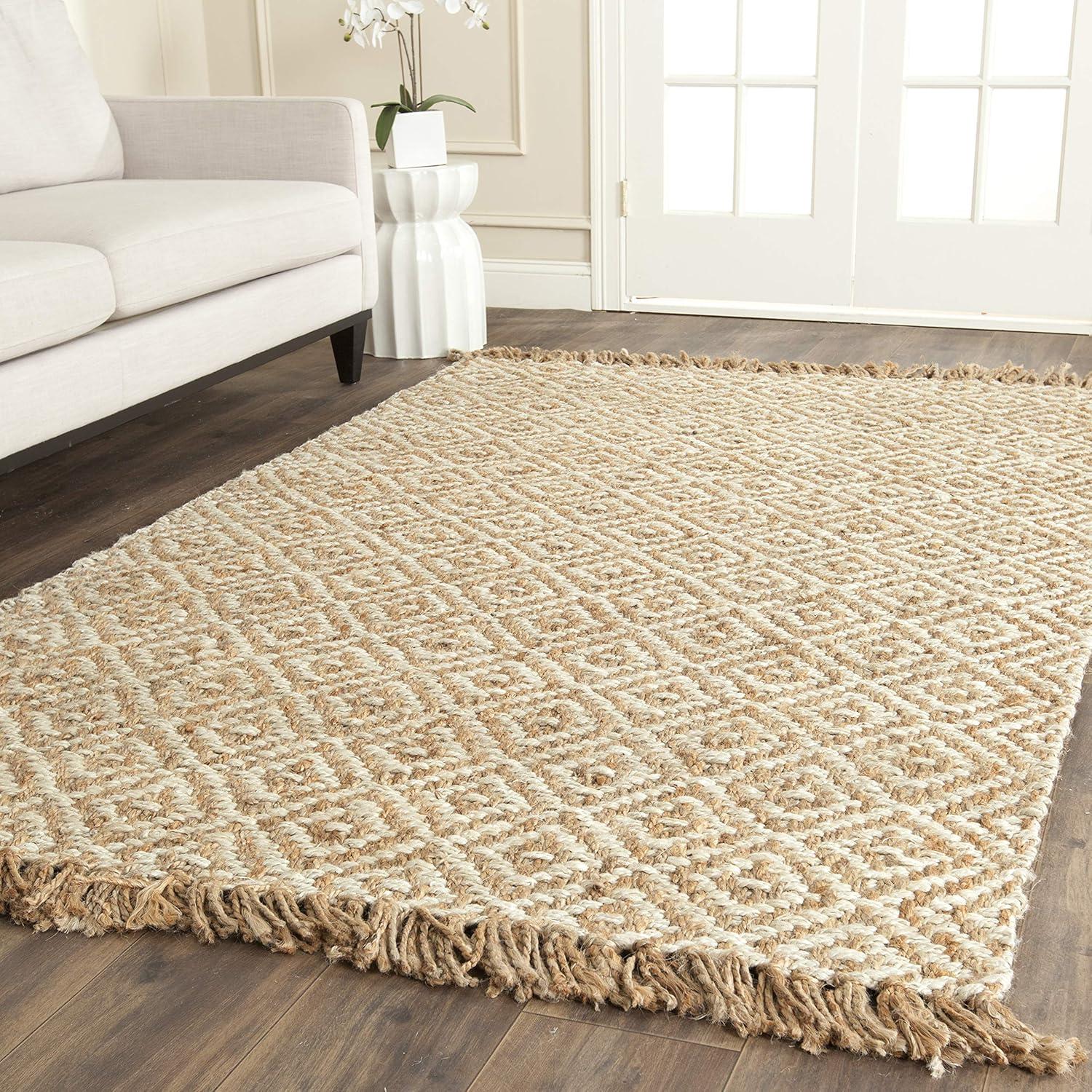 Natural Fiber NF450 Hand Woven Area Rug - Natural/Ivory - 3'x5' - Safavieh.