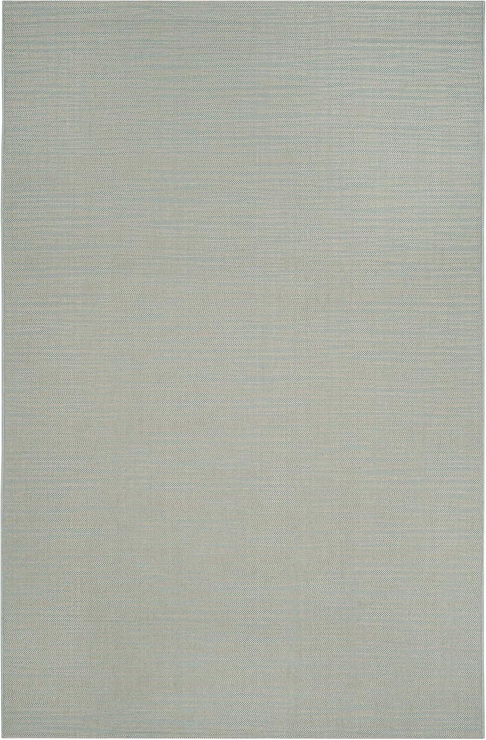 Courtyard CY6576 Power Loomed Indoor/Outdoor Area Rug - Aqua/Cream - 6'7"x9'6" - Safavieh.