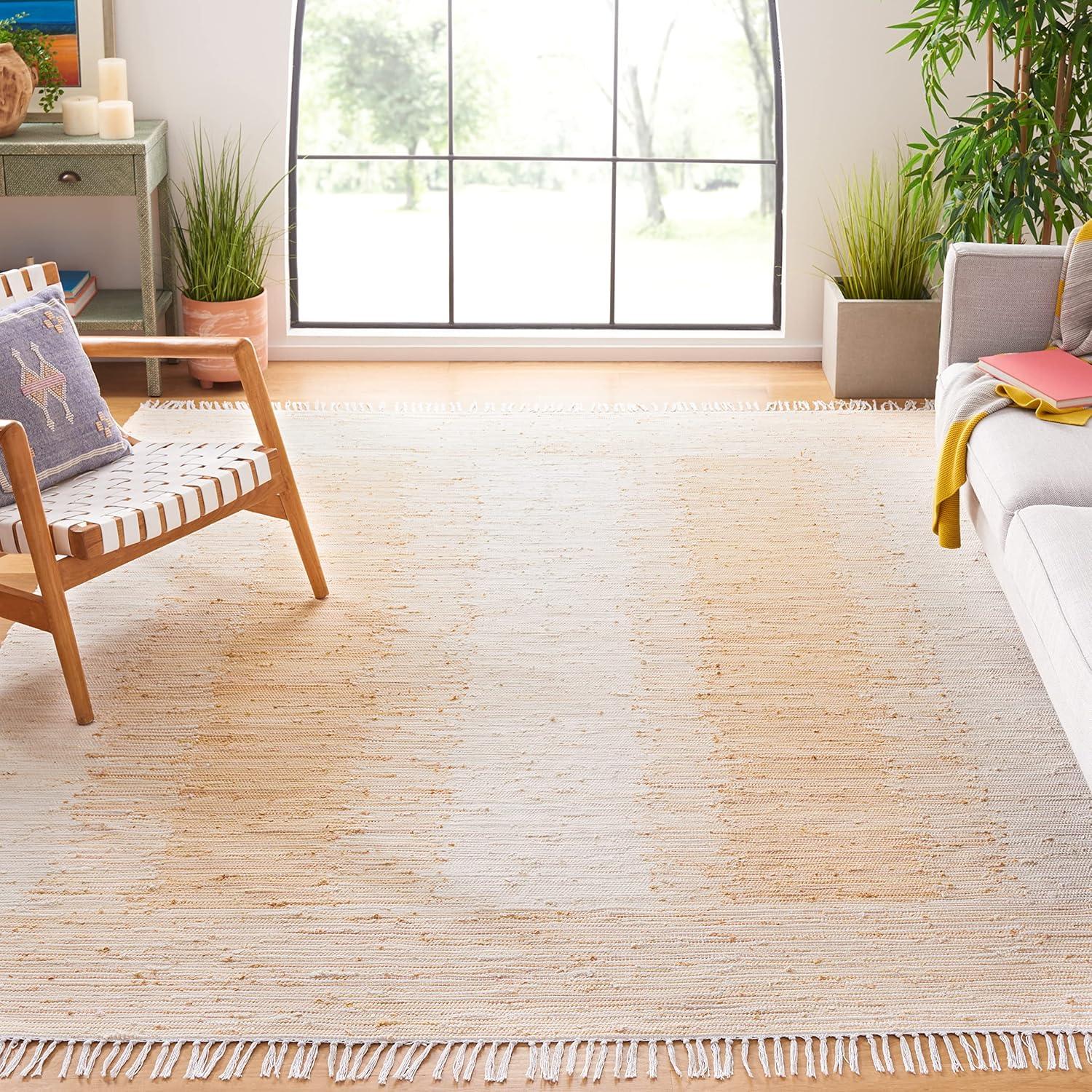 Montauk MTK752 Hand Woven Area Rug - Beige - 8'9"x11'9" - Safavieh.