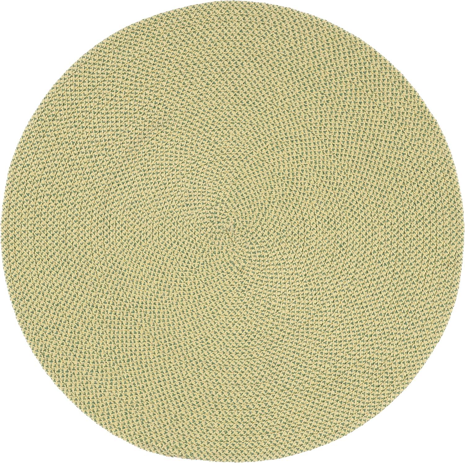 Braided BRD403 Hand Woven Area Rug - Green - 3' round - Safavieh.