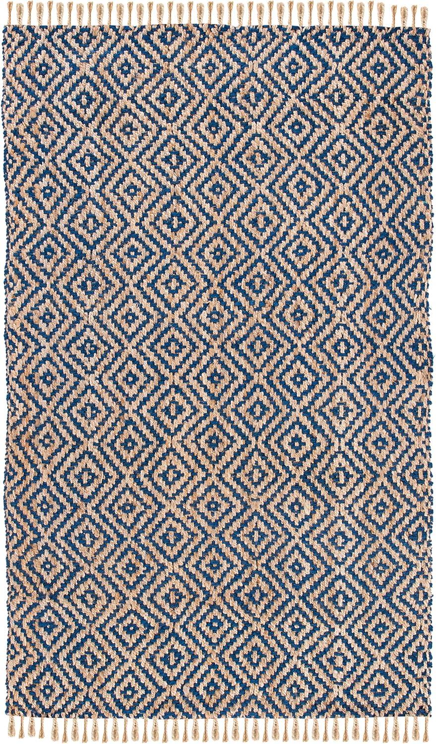 Derr Natural Fiber Hand Woven Jute Geometric Rug