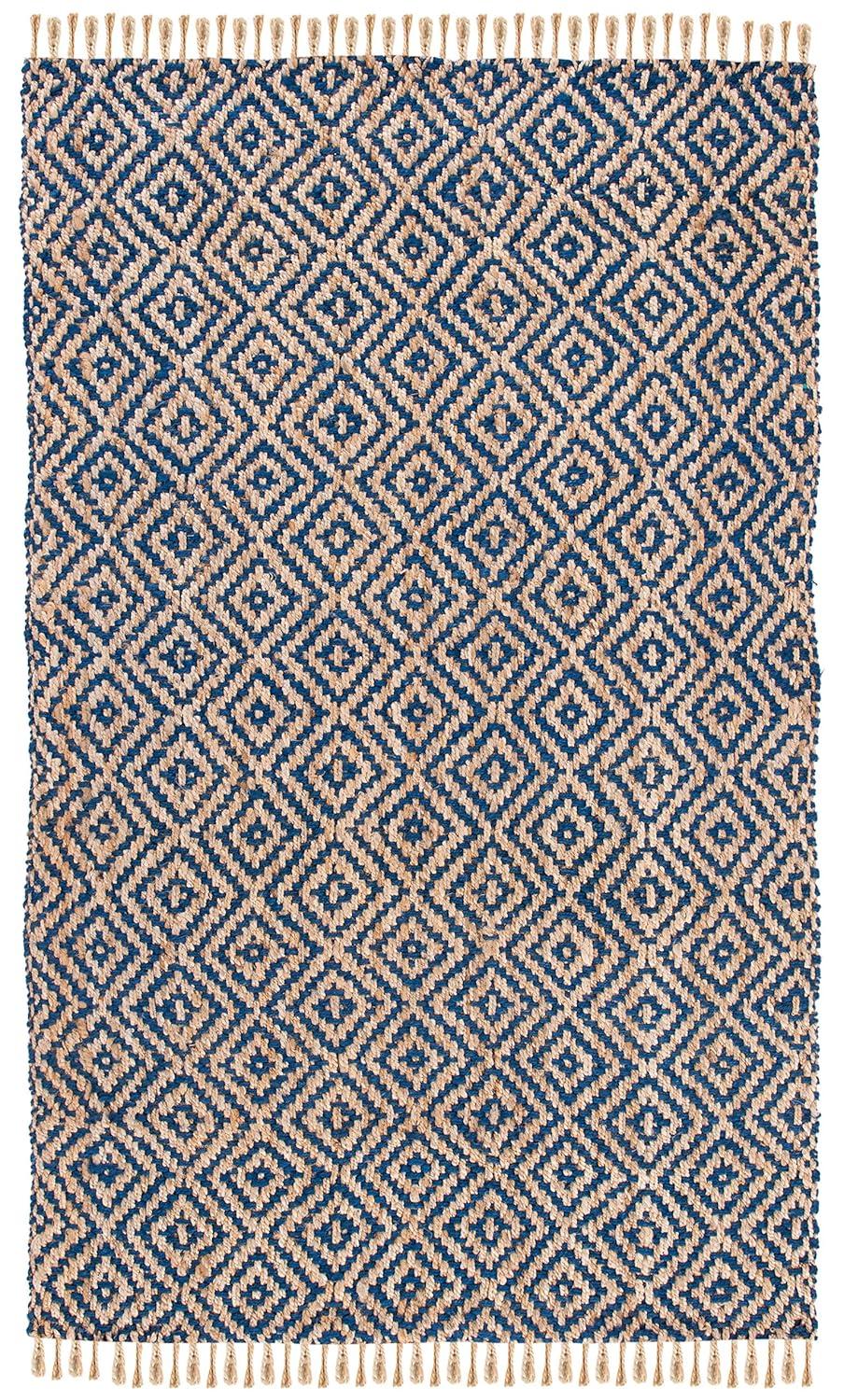 Derr Natural Fiber Hand Woven Jute Geometric Rug