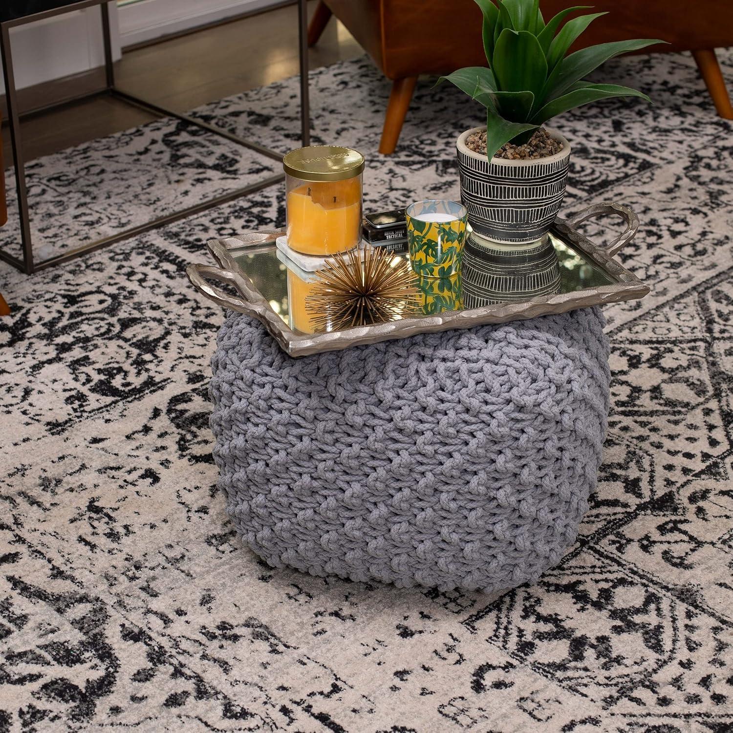 Upholstered Pouf