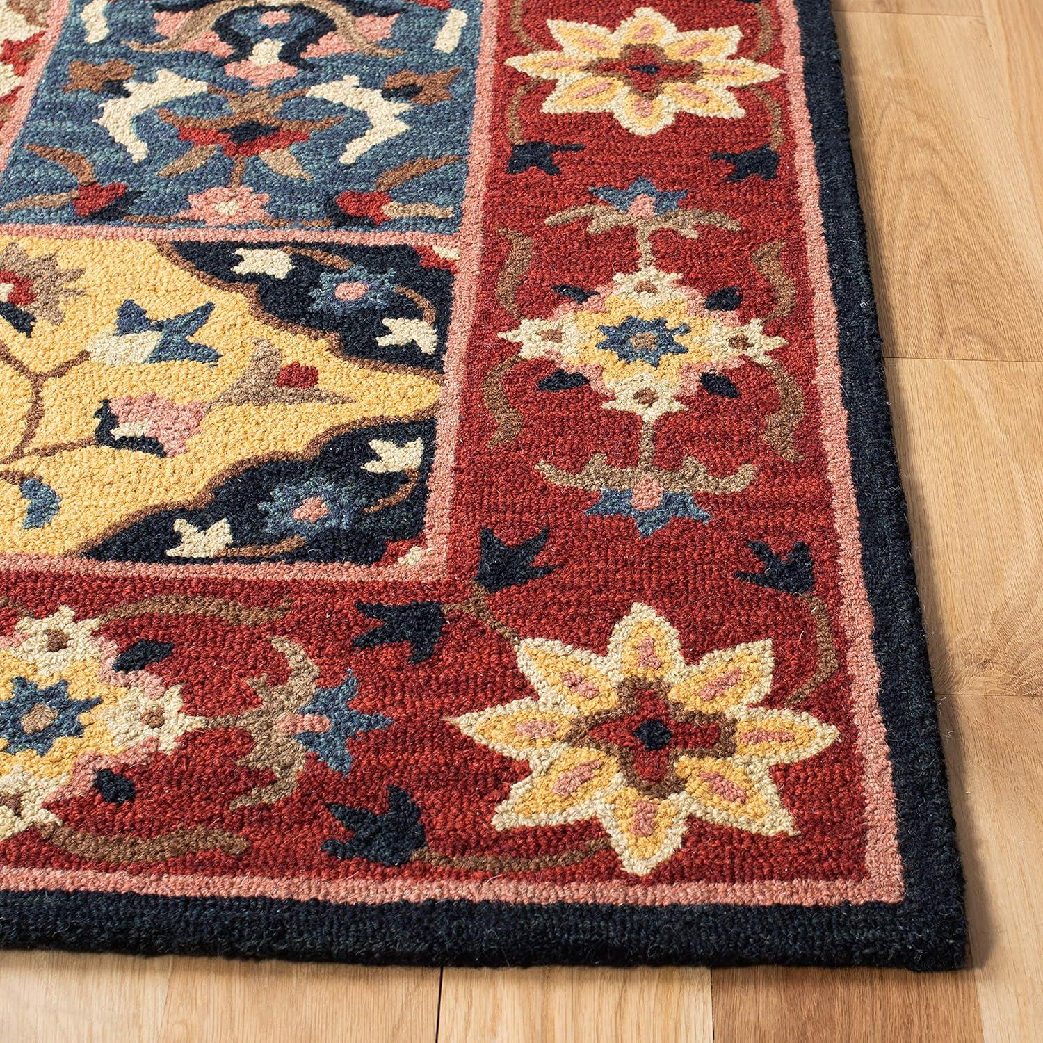 Aspen APN402 Hand Tufted Area Rug - Red/Gold - 8'x10' - Safavieh.