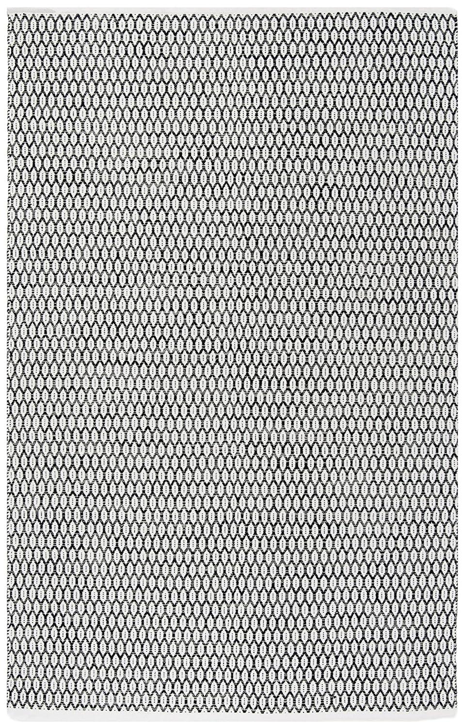 Montauk MTK608 Hand Woven Indoor Area Rug - Black/Ivory - 6'x9' - Safavieh