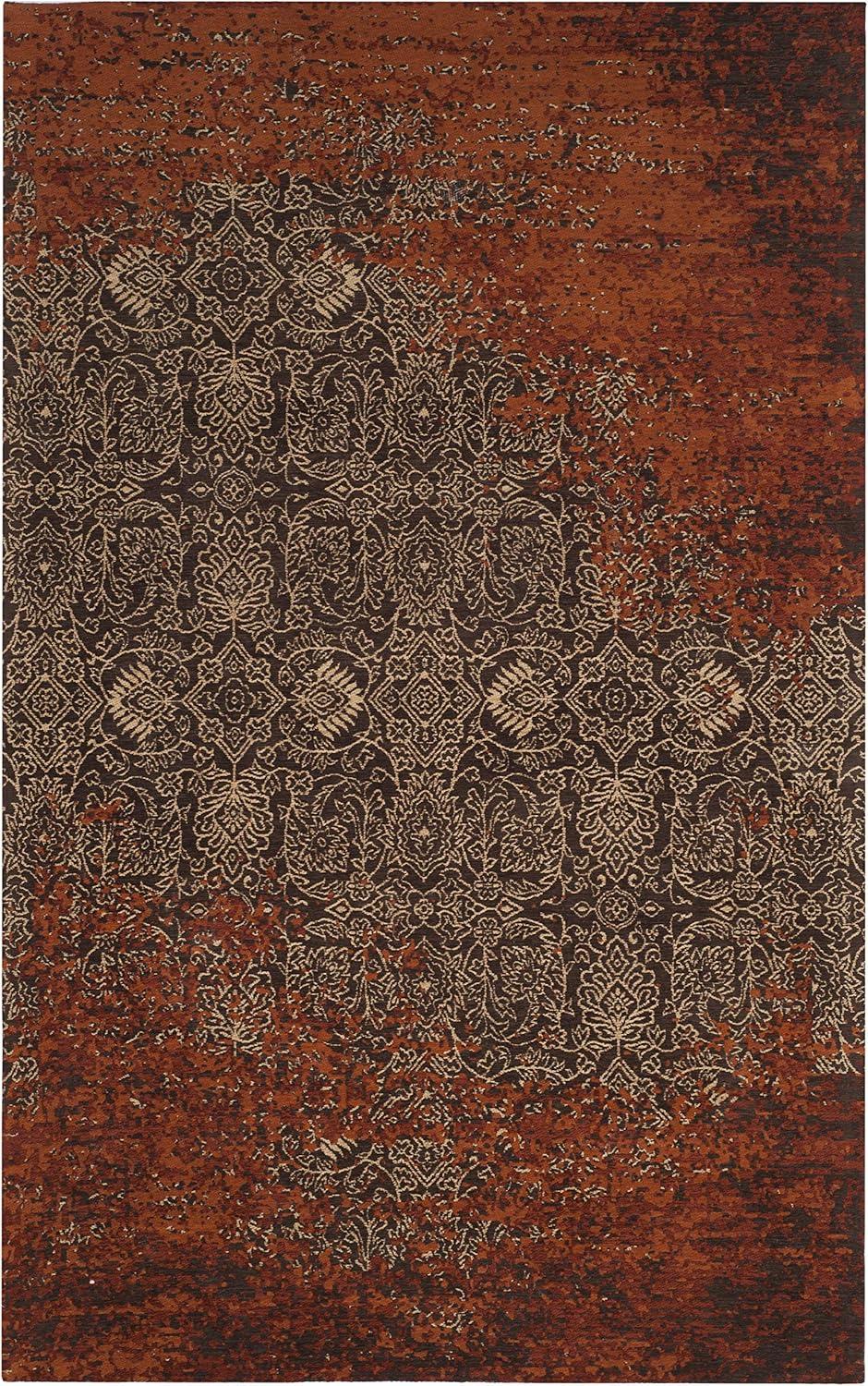 SAFAVIEH Classic Vintage Adelaide Abstract Area Rug, Rust/Brown, 5' x 8'