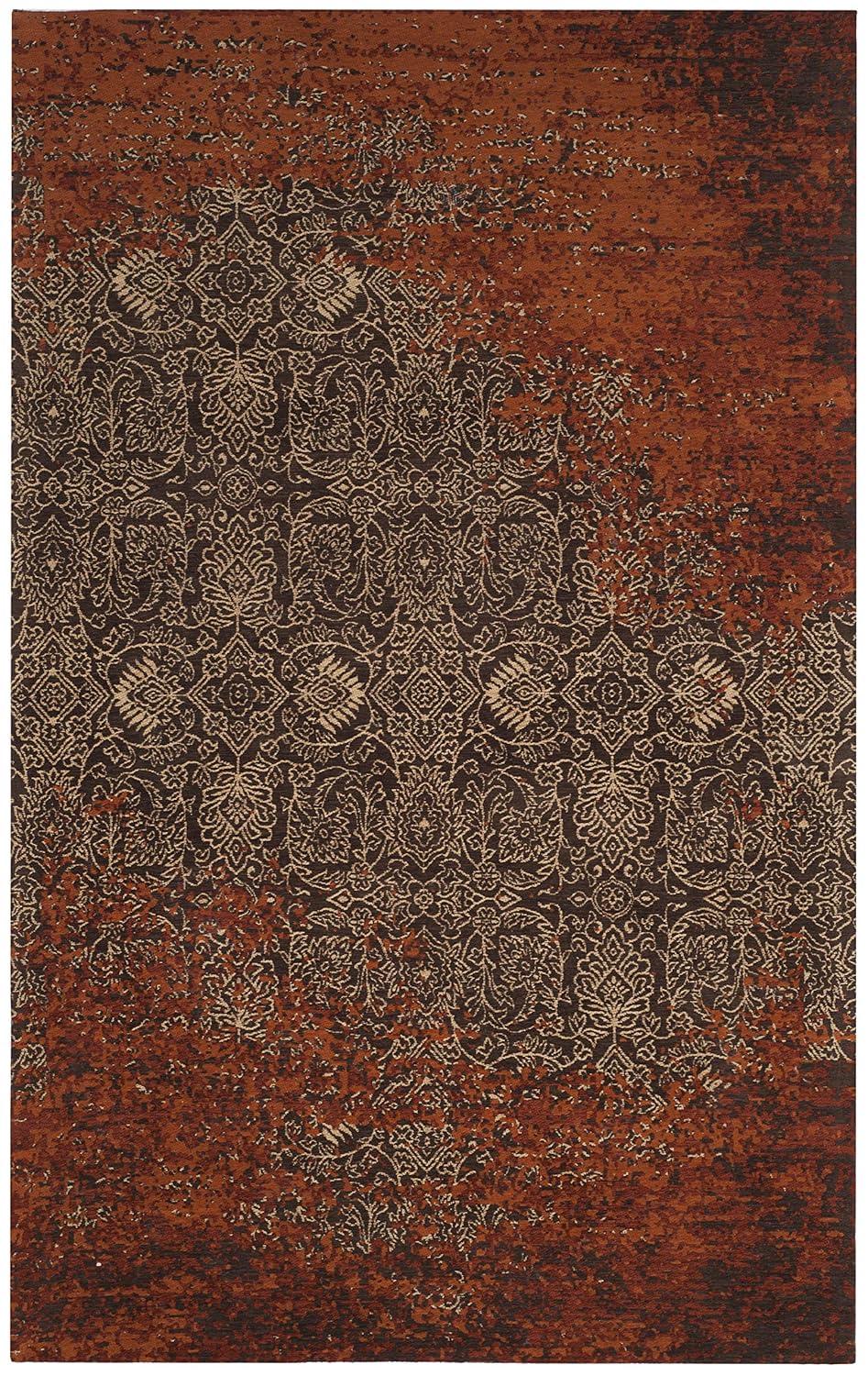 SAFAVIEH Classic Vintage Adelaide Abstract Area Rug, Rust/Brown, 5' x 8'