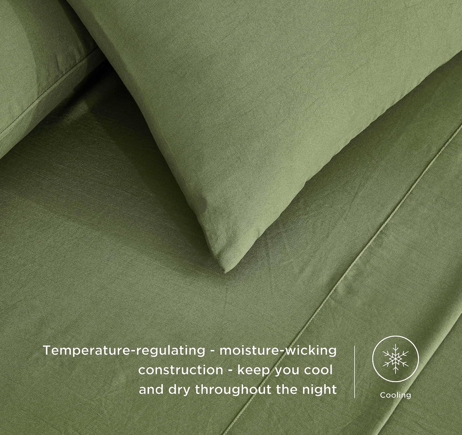 Chezmoi Collection Washed Microfiber Bedding Microfiber Sheet Set