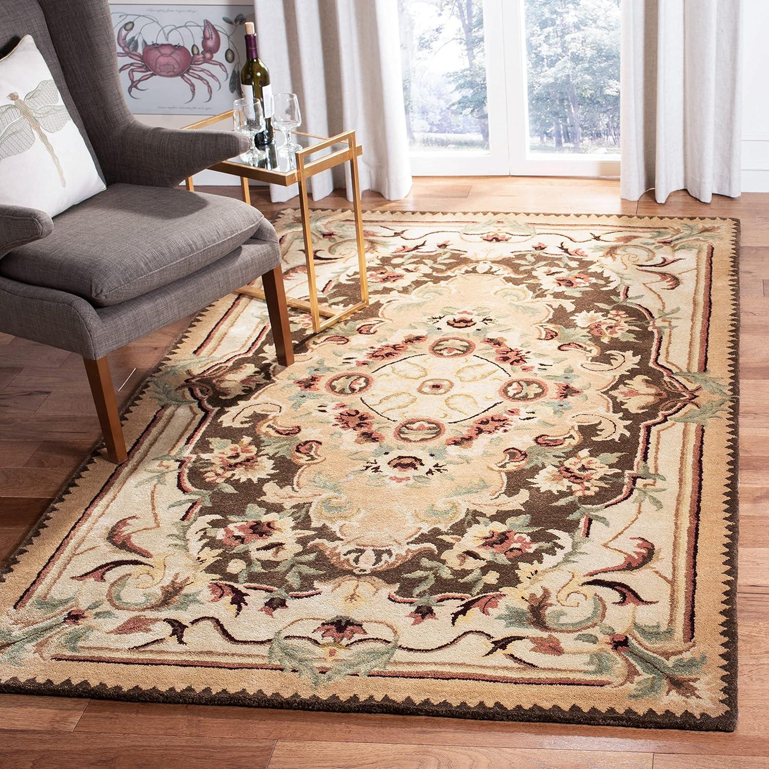 Empire EM823 Hand Tufted Indoor Accent Rug - Brown/Beige - 3'x5' - Safavieh