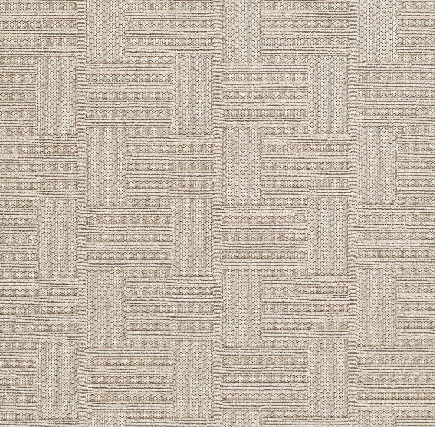 Momeni Dante Geometric Machine Loomed Indoor/Outdoor Rug Beige