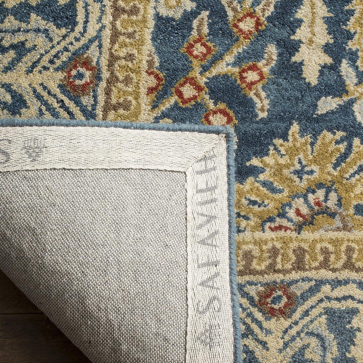 Antiquity AT64 Hand Tufted Runner Rug - Dark Blue/Multi - 2'3"x8' - Safavieh.