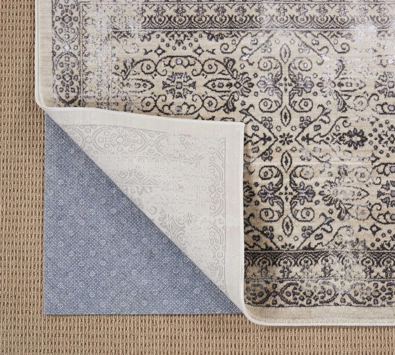 Nourison Rug-Loc Dual Sided Grey Rug Pad BR21 Grey 9'6" x 13'6"