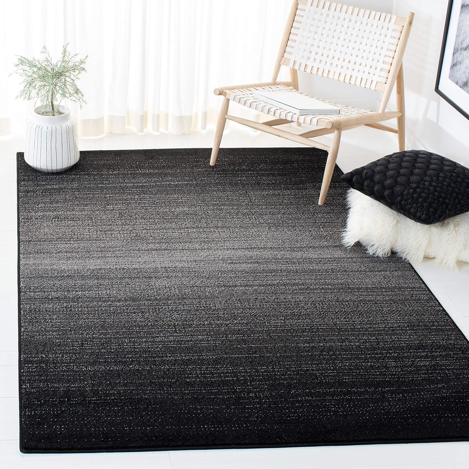 SAFAVIEH Adirondack Cleves Abstract Area Rug, Black/Grey, 3' x 5'