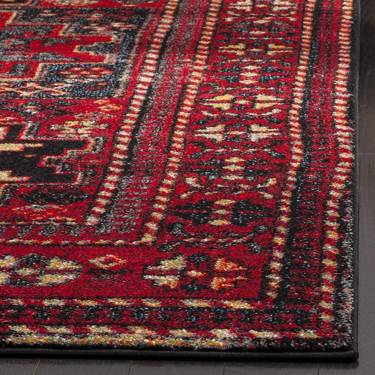 Vintage Hamadan VTH213 Power Loomed Indoor Accent Rug - Red/Multi - 2'7"x5' - Safavieh