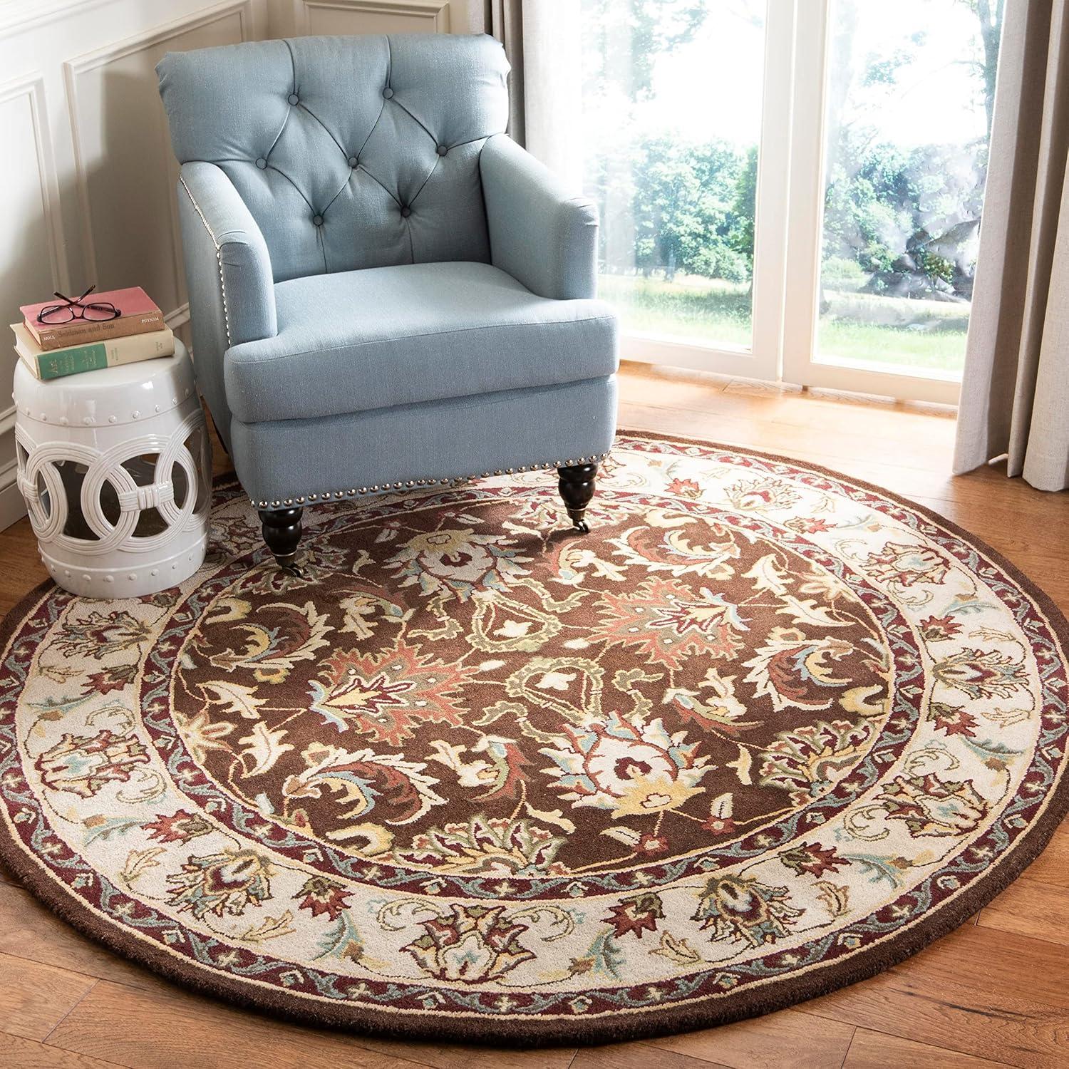 Heritage HG818 Hand Tufted Area Rug - Brown/Beige - 8'9"x11'9" - Safavieh.