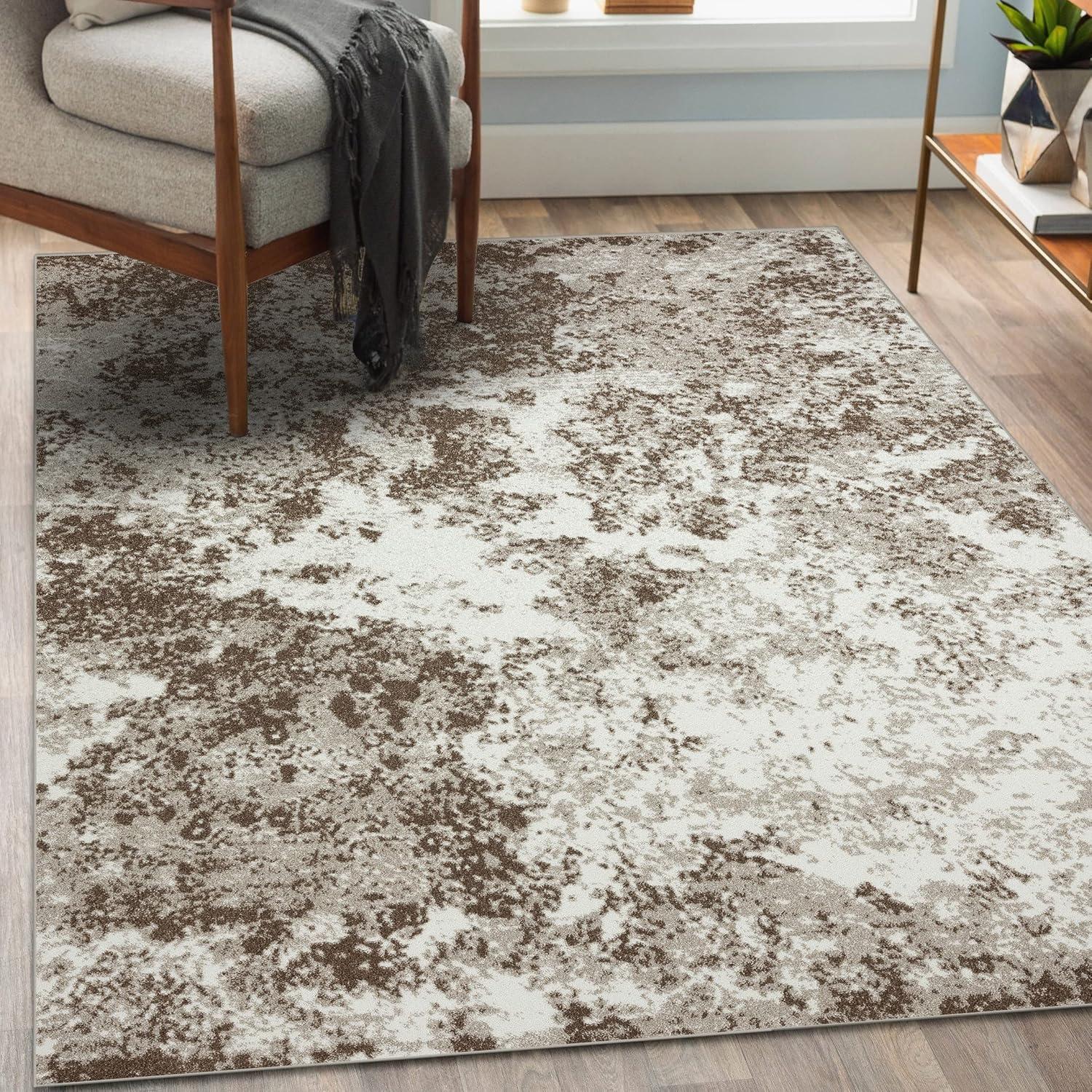 Luxe Weavers Beverly Collection Blue 8x10 Modern Abstract Area Rug