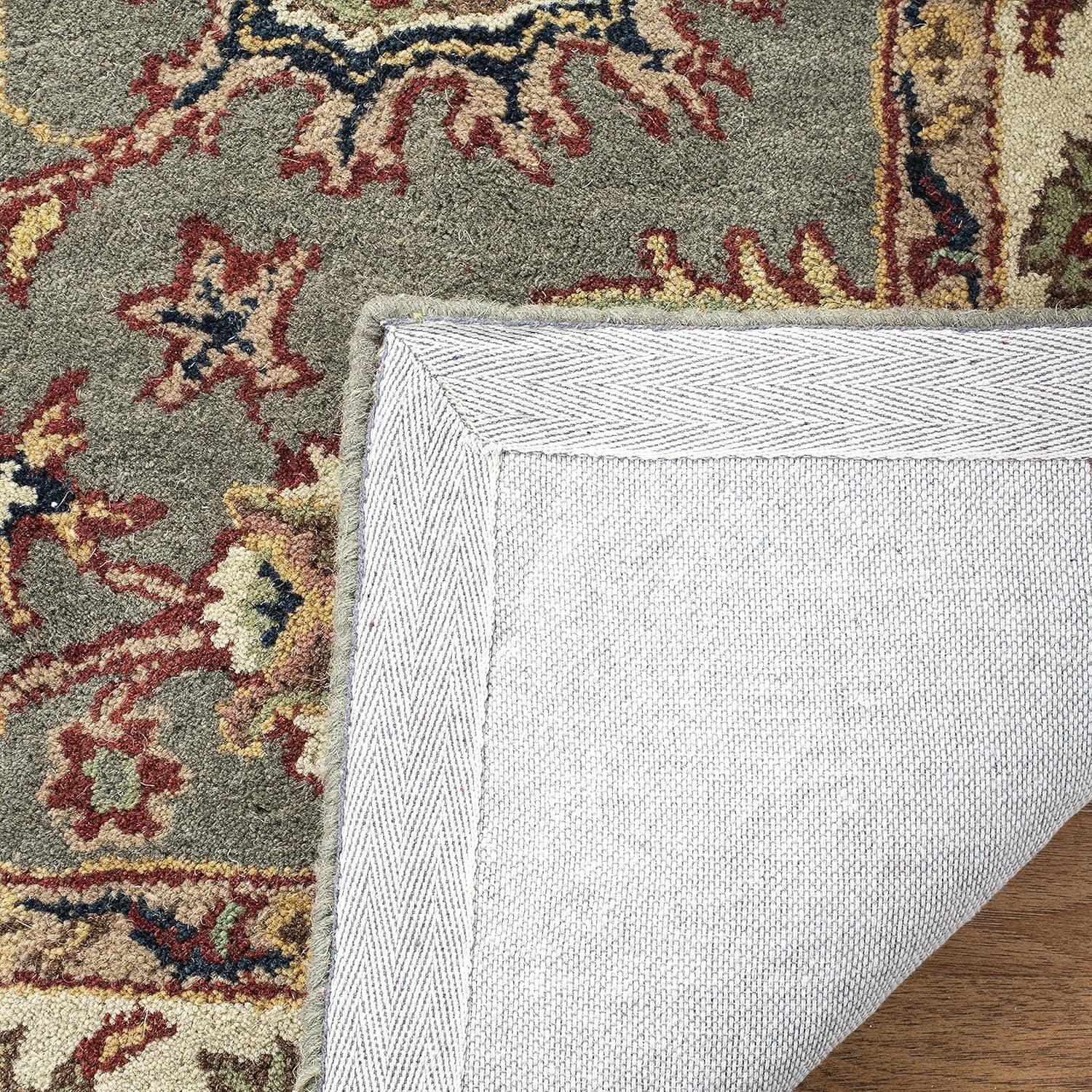 Classic CL359 Hand Tufted Accent Rug - Celadon/Ivory - 2'x3' - Safavieh.