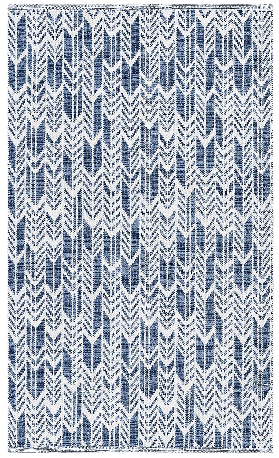 Montauk MTK609 Hand Woven Indoor Accent Rug - Navy/Ivory - 3'x5' - Safavieh