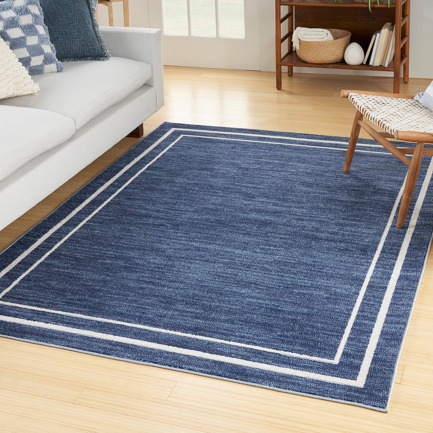 Nourison Essentials Bordered Indoor Outdoor Area Rug