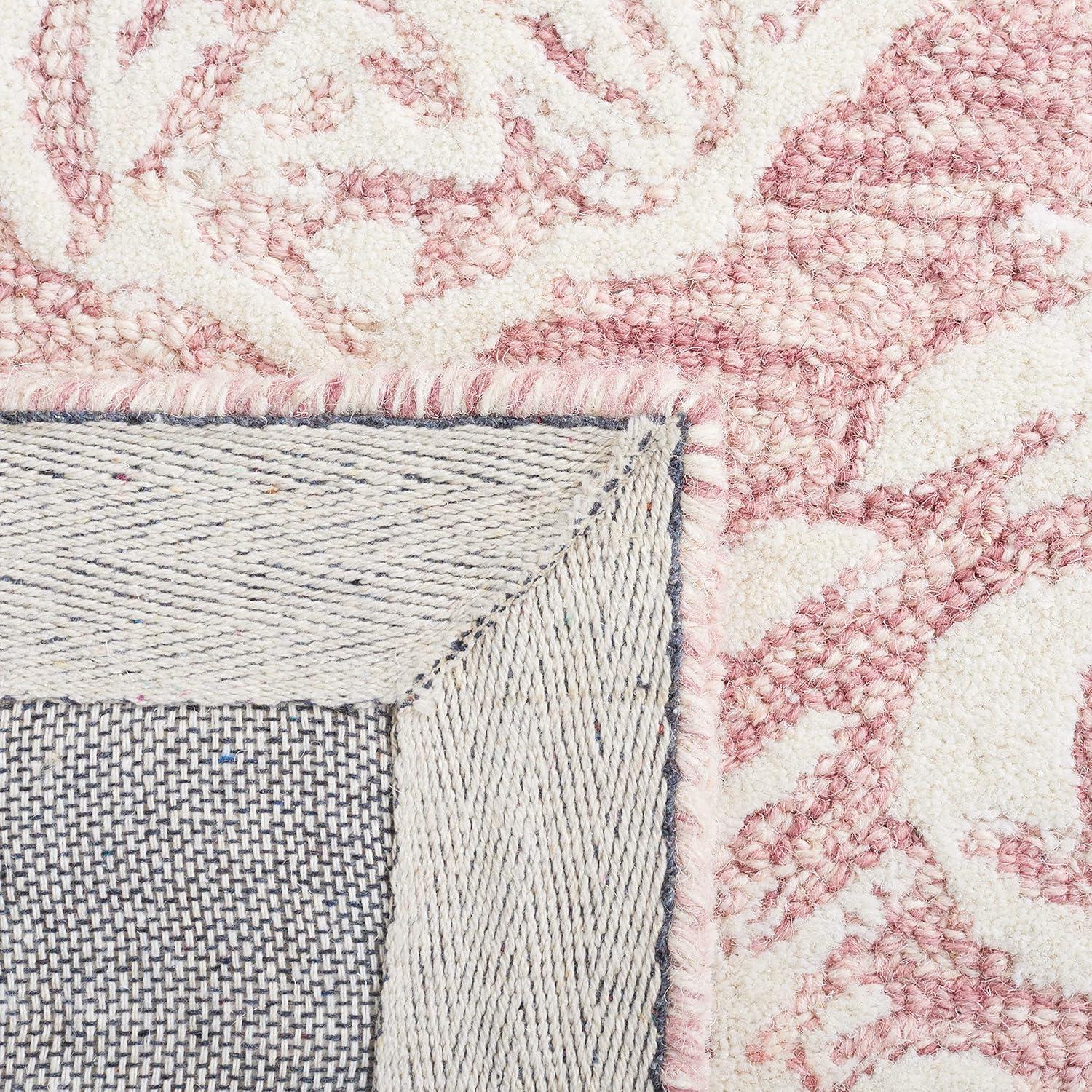 Metro MET865 Hand Tufted Indoor Area Rug - Pink/Ivory - 4'x6' - Safavieh