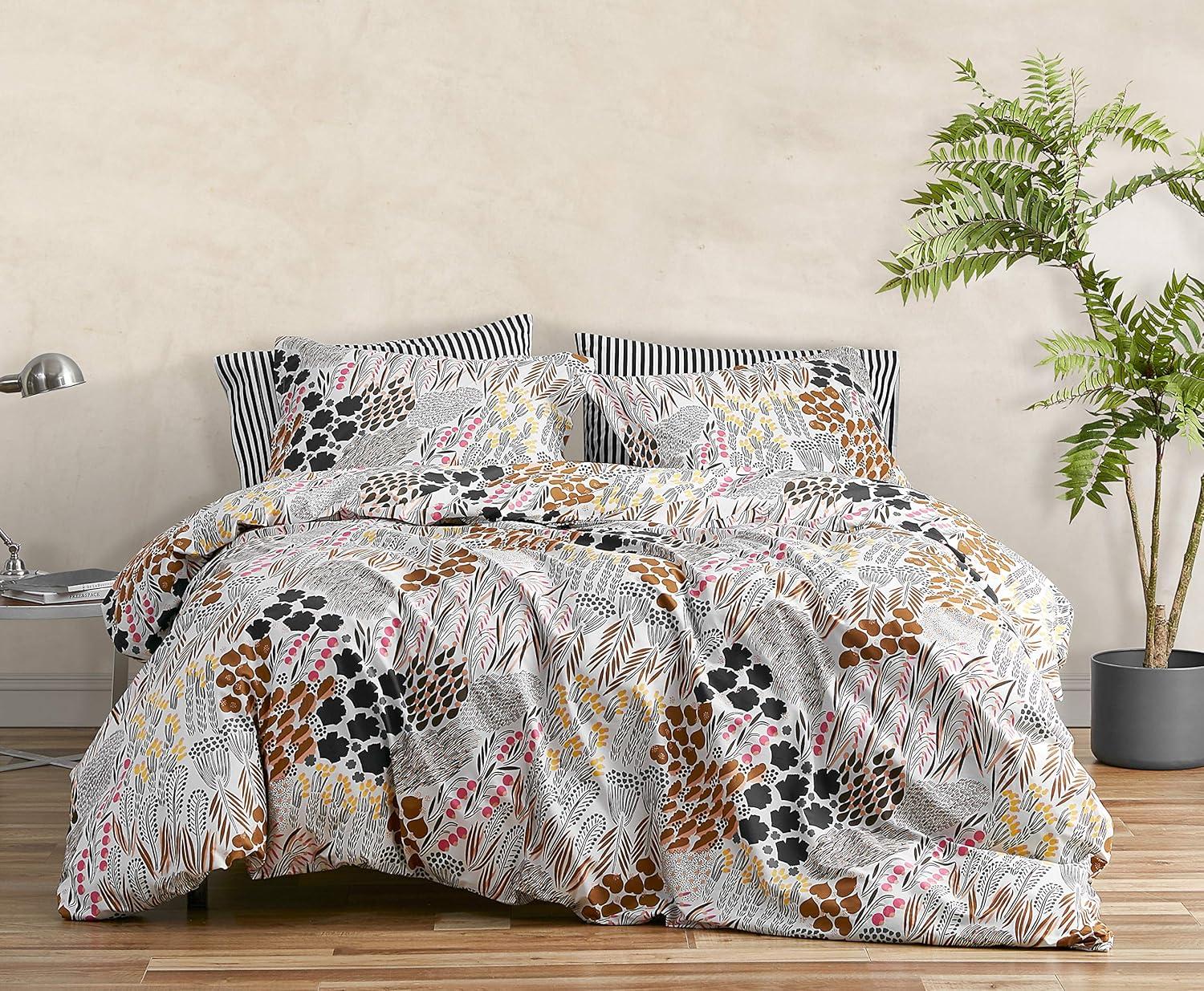 Marimekko Marimekko Pieni Letto Brown Cotton Comforter Set