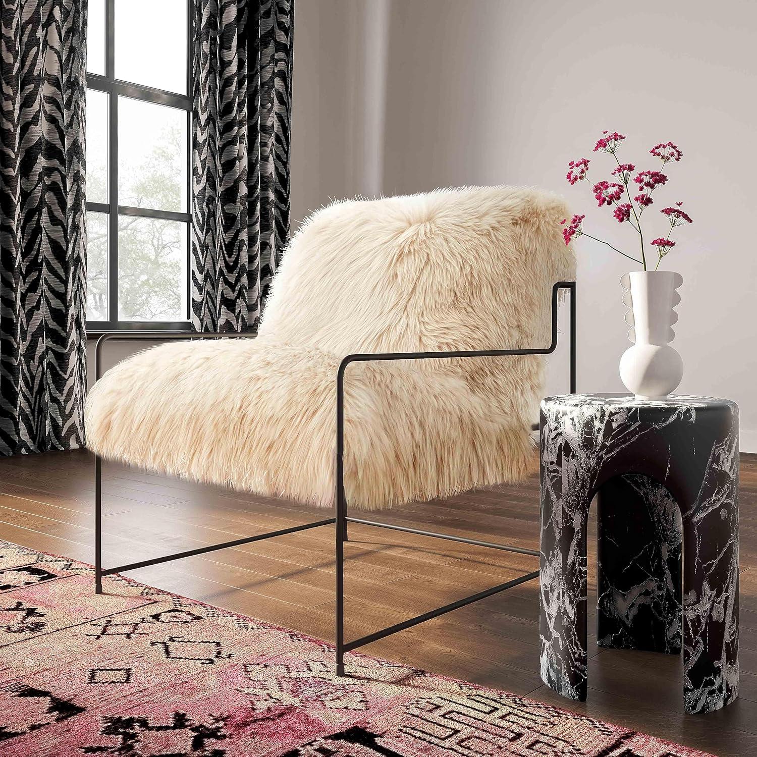 TOV Furniture Kimi Genuine Sheepskin chair