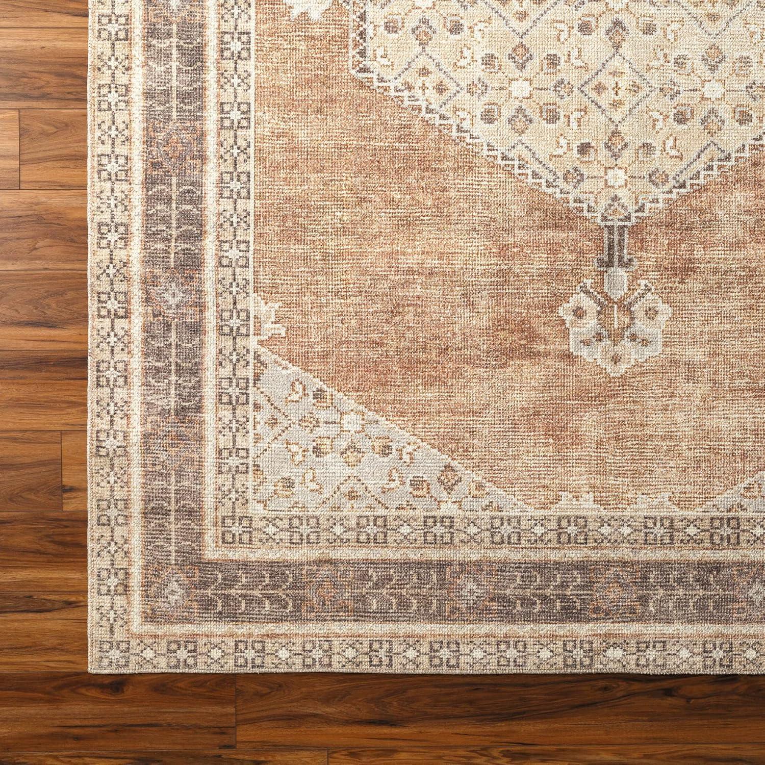 Becki Owens x Livabliss Vintage Traditional Oriental Boho Cinnamon Area Rug