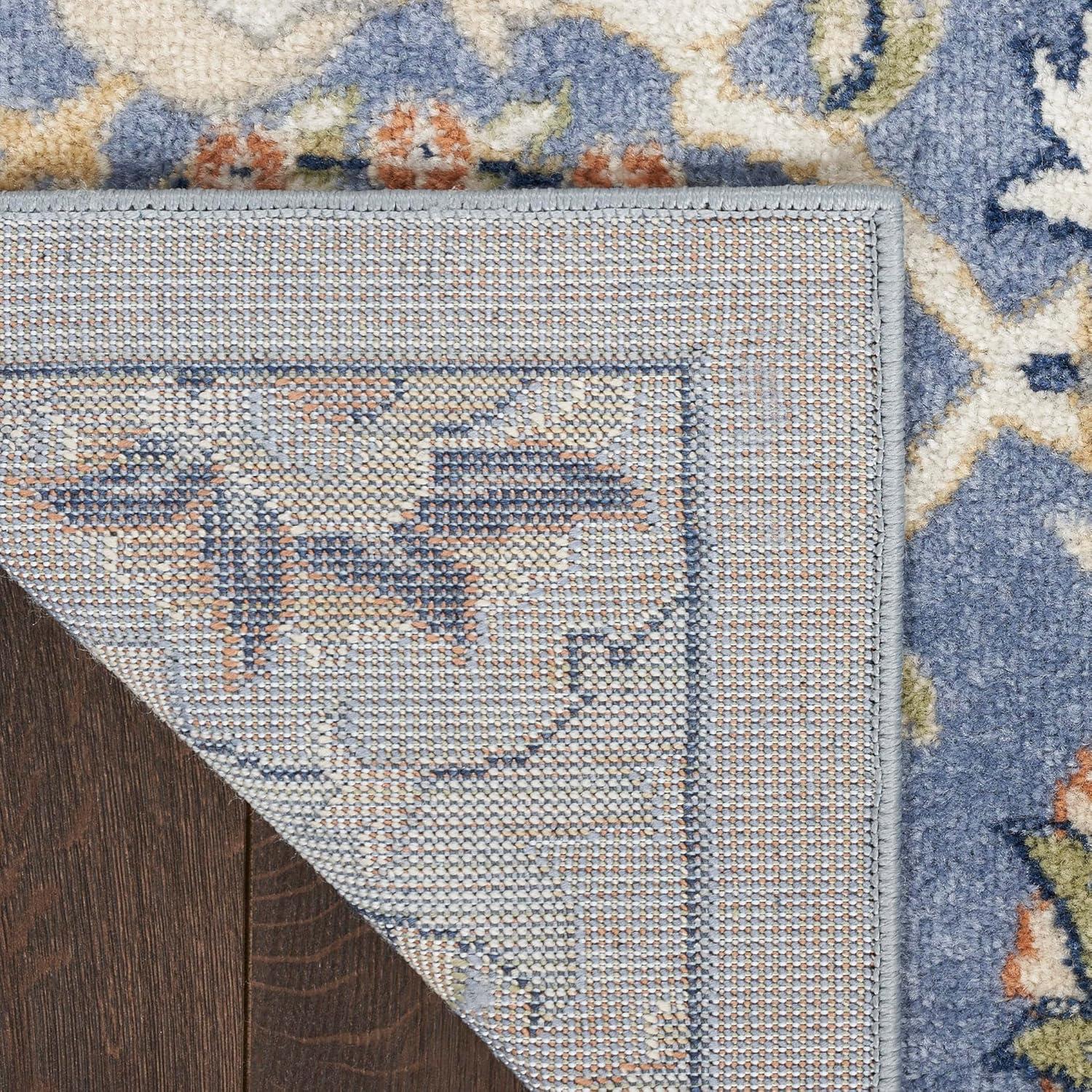 Nourison Allur Boho Indoor Area Rug Light Blue 7' x 10'