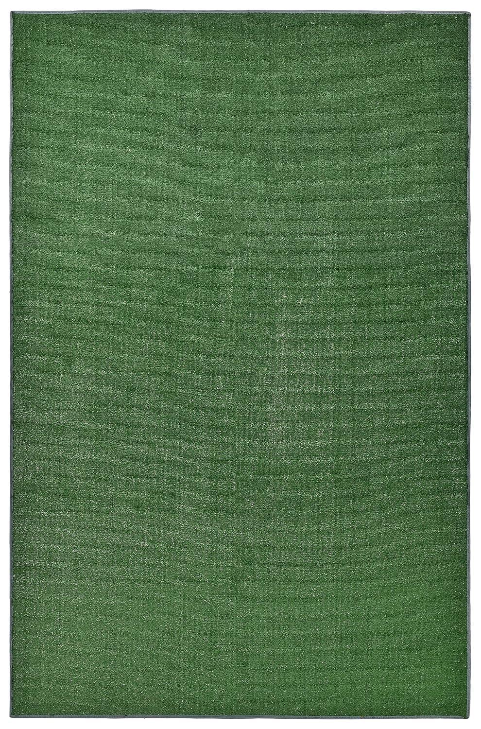 Garland Rug Artificial Grass Green Indoor/Outdoor Area Rug, 4' x 6'
