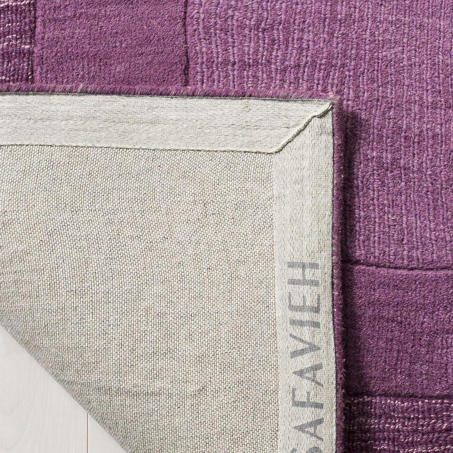 Impressions IM821 Hand Loomed Area Rug - Fuchisa/Purple - 6'x6' - Safavieh